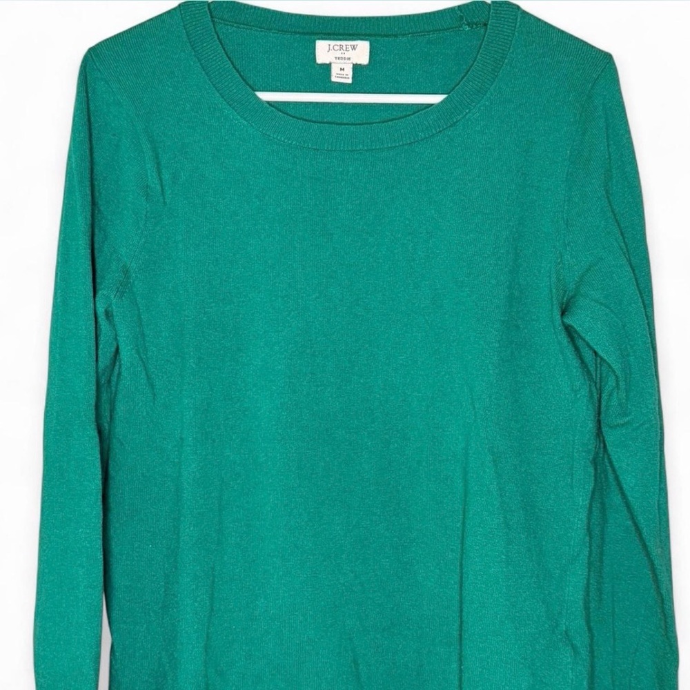 J. Crew Women's Green Long Sleeve Top